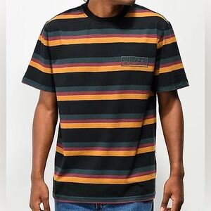 Welcome Medius Colorful Black Stripe T-Shirt - XL / skateboard streetwear